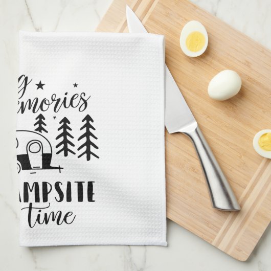 Erinnerungen glücklichen Camper Spaß Sommer machen Geschirrtuch (Viertel Falte)