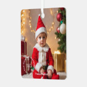 Erinnerungen Großeltern Weihnachten Ornament Aus Metall (Vorderseite links)