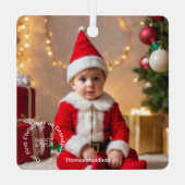 Erinnerungen Großeltern Weihnachten Ornament Aus Metall (Rückseite)