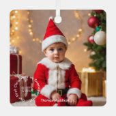 Erinnerungen Großeltern Weihnachten Ornament Aus Metall (Vorderseite)