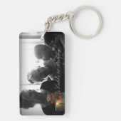 Erinnerungen: Ihr eigenes Foto Schlüsselanhänger (Rückseite)