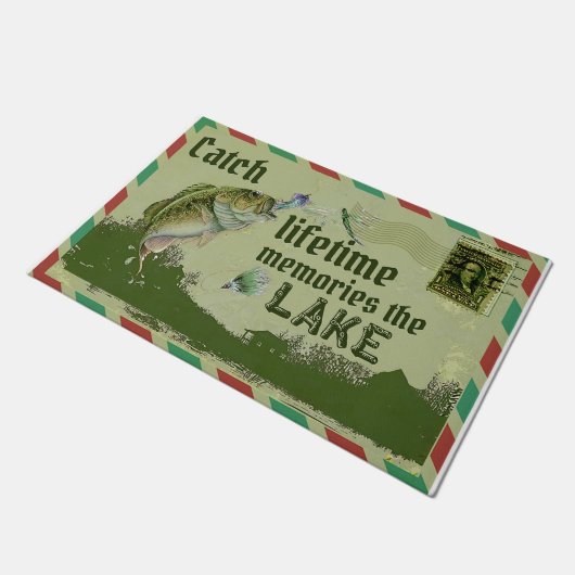 Erinnerungen im Fischfang Fußmatte (Schrägansicht)