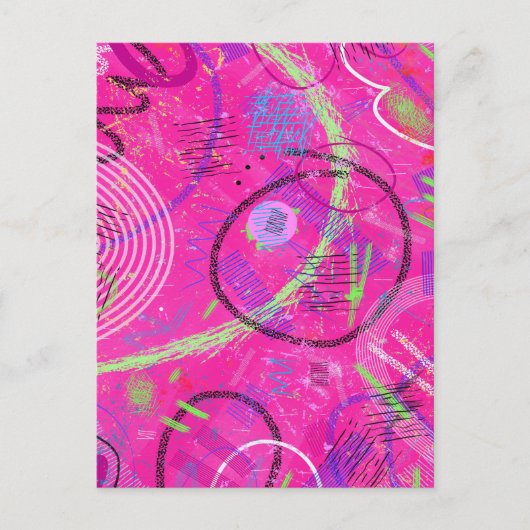 Erinnerungen im Kindesalter Abstrakt Art Postkarte (Vorderseite)