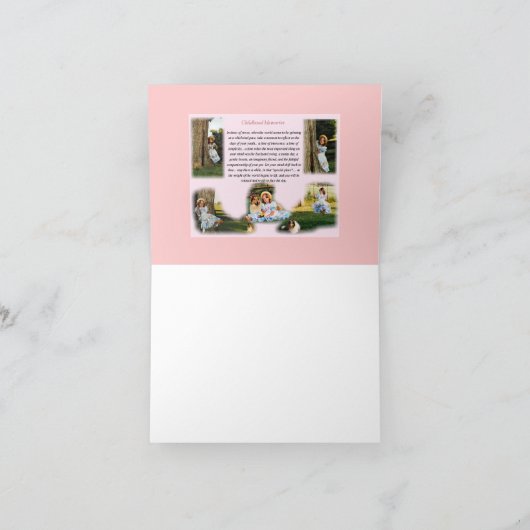 Erinnerungen im Kindesalter Karte (Innenseite)