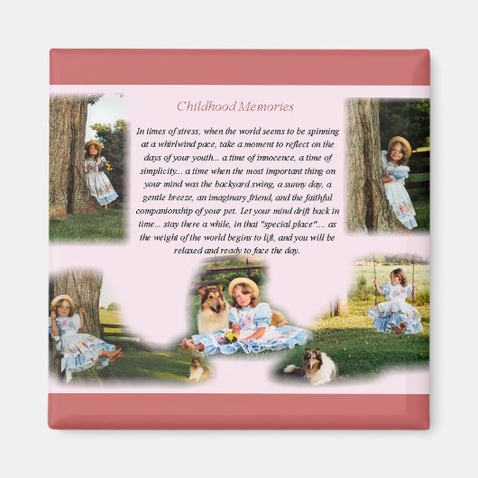 Erinnerungen im Kindesalter Magnet (Vorne)