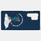 Erinnerungen im Schnee tragen Samsung Galaxy Hülle (Rückseite (Horizontal))