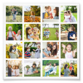 Erinnerungen in Bewegung: Anpassbare 16-FotoCollag Fotodruck (Vorne)