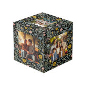 Erinnerungen in Bloom: Vollständig anpassbar Würfel (Rückseite Schrägansicht)