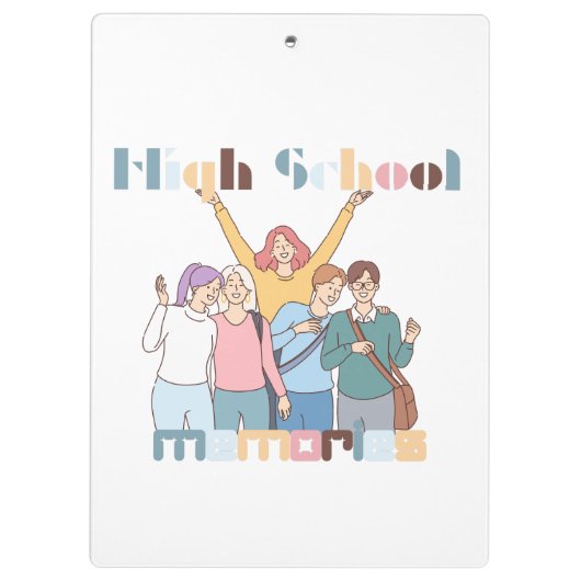 Erinnerungen in der Hochschule Klemmbrett (Rückseite)