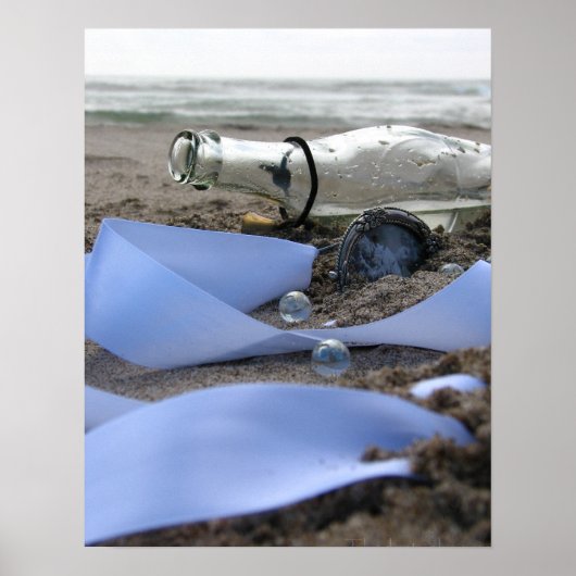 Erinnerungen in einer Flasche Poster (Vorne)