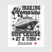 Erinnerungen in einer Kreuzfahrt Aufkleber (Blatt)