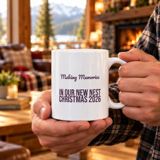 Erinnerungen in unserem neuen Nest Weihnachten 202 Kaffeetasse