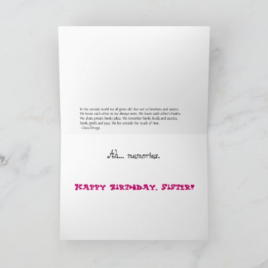 Erinnerungen Karte (Innenseite)