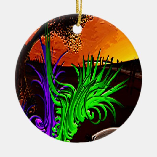 Erinnerungen_ Keramik Ornament (Vorne)