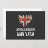 Erinnerungen können variieren - HM Queen Zitat Einladung (Vorne/Hinten)