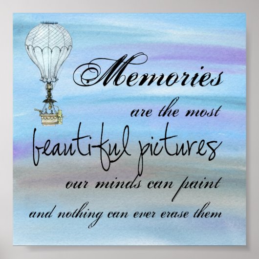 Erinnerungen - Kostenvoranschlag Poster (Vorne)