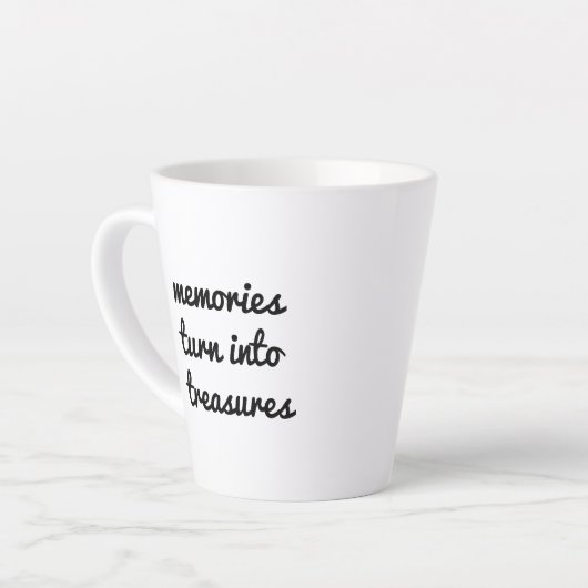 Erinnerungen Latte Tasse (Linke Ecke)