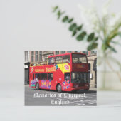 Erinnerungen Liverpool, England Postkarte (Stehend Vorderseite)