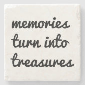 Erinnerungen Marble Stone Untersetzer (Vorderseite)