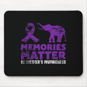 Erinnerungen Matter Alzheimer - Lila Elefant 1 Mousepad