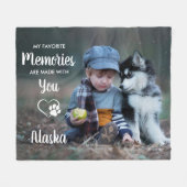 Erinnerungen--Memorial-Foto Fleecedecke (Vorderseite (Horizontal))