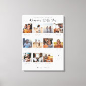 Erinnerungen mit Ihnen | 11 Fotocollage Keepake Leinwanddruck (Vorderseite)