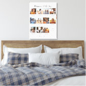 Erinnerungen mit Ihnen | 11 Fotocollage Keepake Leinwanddruck (Insitu (Schlafzimmer))