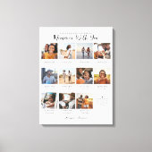 Erinnerungen mit Ihnen | 11 Fotocollage Keepake Leinwanddruck (Vorderseite)