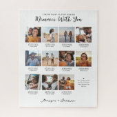 Erinnerungen mit Ihnen | 11 Fotocollage Keepake Puzzle (Vertikal)