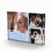 Erinnerungen mit Liebe gemacht Eisblaue Hochzeit Fotoblock (Rechts)