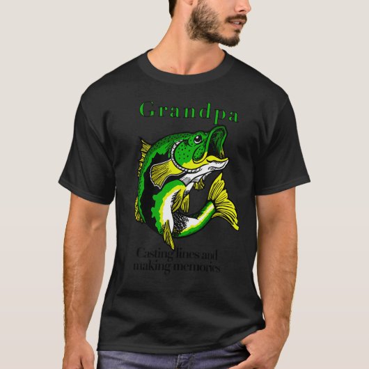 Erinnerungen mit Opa schaffen T-Shirt (Vorderseite)