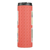 Erinnerungen MONOGRAM Foto Template Coral Thermosbecher (Rückseite)