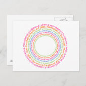 Erinnerungen nach Karte (Vorne/Hinten)