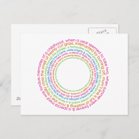 Erinnerungen nach Karte (Vorne/Hinten)