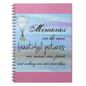 Erinnerungen Notebook Hot Air Ballon Sky Notizblock (Vorderseite)