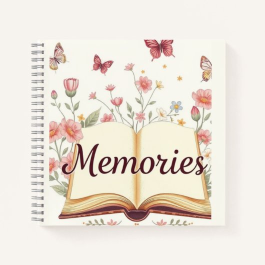 "Erinnerungen Notebook" Notizblock (Vorderseite)