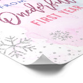 Erinnerungen ONEderful YearSnowflake Glitzer Magen Poster (Ecke)