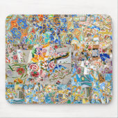 Erinnerungen. Park Güell. Großes Mosaik. Teil 1. Mousepad (Vorne)