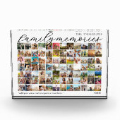 Erinnerungen Personalisiert 84 BildCollage Fotoblock (Vorderseite)