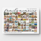 Erinnerungen Personalisiert 84 BildCollage Fotoplatte (Vorderseite)