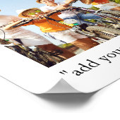 Erinnerungen Personalisierte FotoCollage Poster (Ecke)