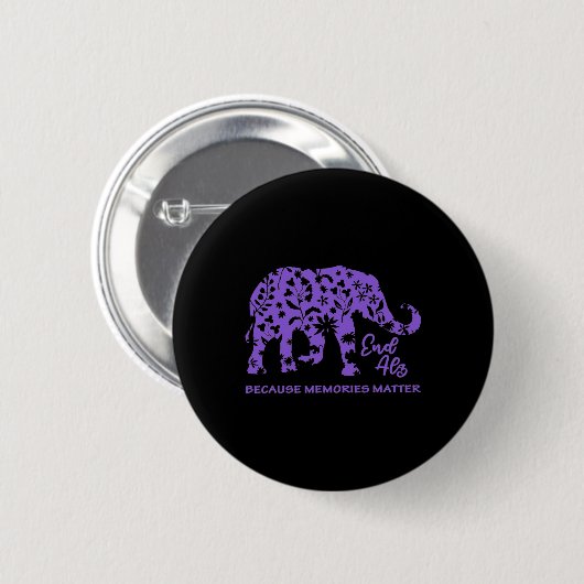 Erinnerungen Problem Heimer Brain Awareness Button (Vorne & Hinten)