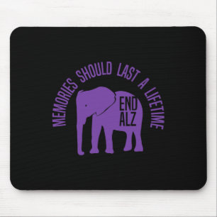 Erinnerungen Problem Lila Elefanten und Text Heime Mousepad