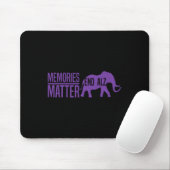 Erinnerungen Problem Lila Elefanten und Text Heime Mousepad (Mit Mouse)