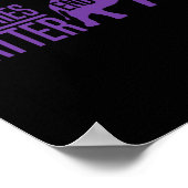 Erinnerungen Problem Lila Elefanten und Text Heime Poster (Ecke)