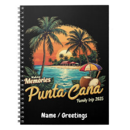 Erinnerungen Punta Cana Familienreise 2025 Notizblock