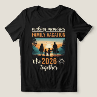 Erinnerungen Schaffen Familienurlaub 2026 Zusammen Tri-Blend Shirt