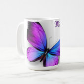 Erinnerungen Schmetterling-Tasse Kaffeetasse (Vorderseite Links)