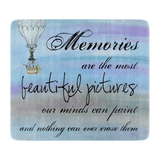 Erinnerungen Schneidebrett (Vorderseite)