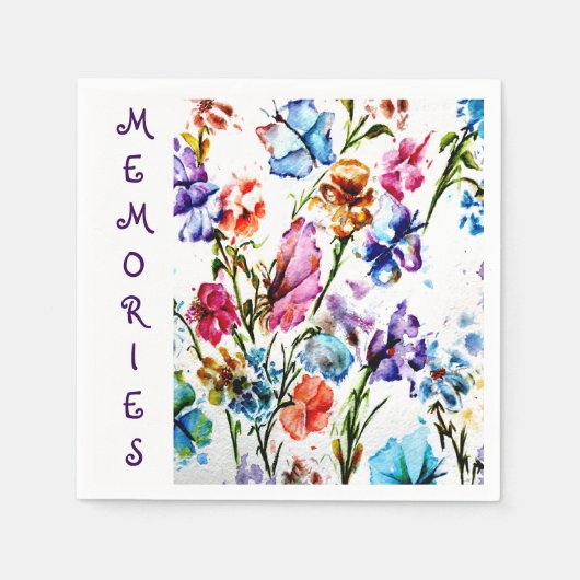 ERINNERUNGEN SERVIETTE (Vorderseite)